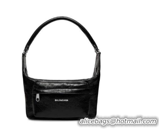 Good Quality Balenciaga RAVER MEDIUM BAG WITH HANDLE 11272 IN BLACK