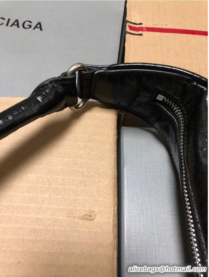 Good Quality Balenciaga RAVER MEDIUM BAG WITH HANDLE 11272 IN BLACK