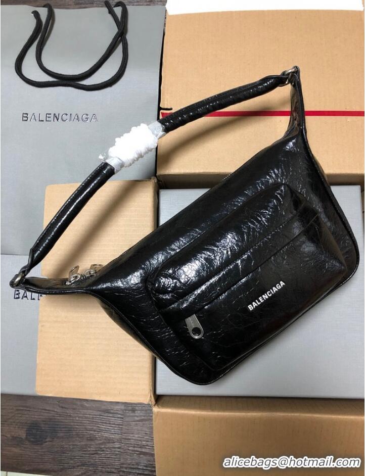 Good Quality Balenciaga RAVER MEDIUM BAG WITH HANDLE 11272 IN BLACK