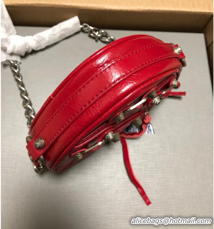 Shop Cheap Balenciaga WOMENS LE CAGOLE HEART MINI BAG 27811 red