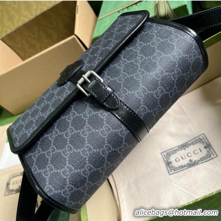 Well Crafted Gucci GG messenger bag with Interlocking G 745679 black