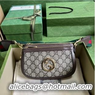 Most Popular Gucci Blondie GG mini bag 724599 brown