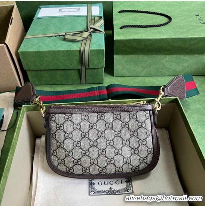 Most Popular Gucci Blondie GG mini bag 724599 brown