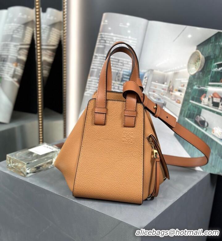 Reasonable Price Loewe Hammock Small Bag Original Leather 55669 brown