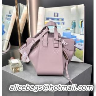 Buy Cheapest Loewe Hammock Small Bag Original Leather 55669 Lavender