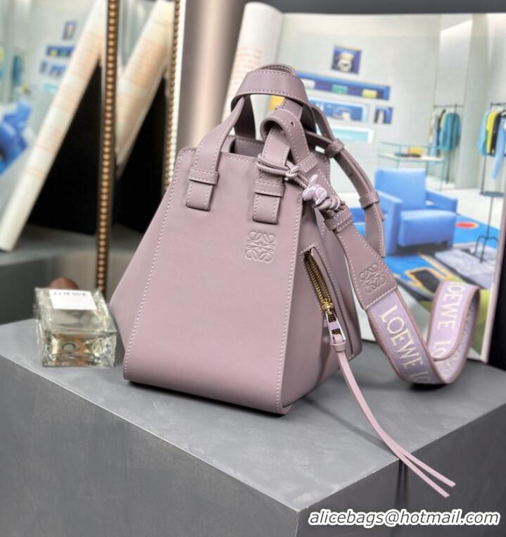 Buy Cheapest Loewe Hammock Small Bag Original Leather 55669 Lavender