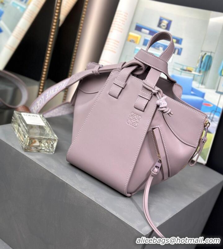 Buy Cheapest Loewe Hammock Small Bag Original Leather 55669 Lavender