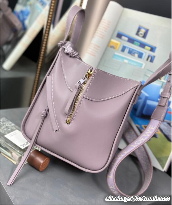 Buy Cheapest Loewe Hammock Small Bag Original Leather 55669 Lavender