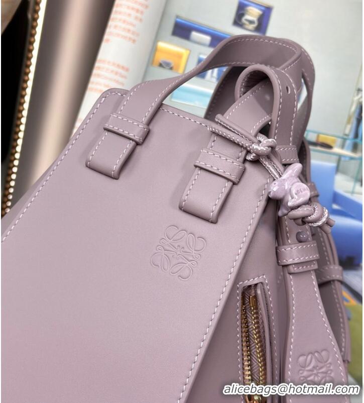 Buy Cheapest Loewe Hammock Small Bag Original Leather 55669 Lavender