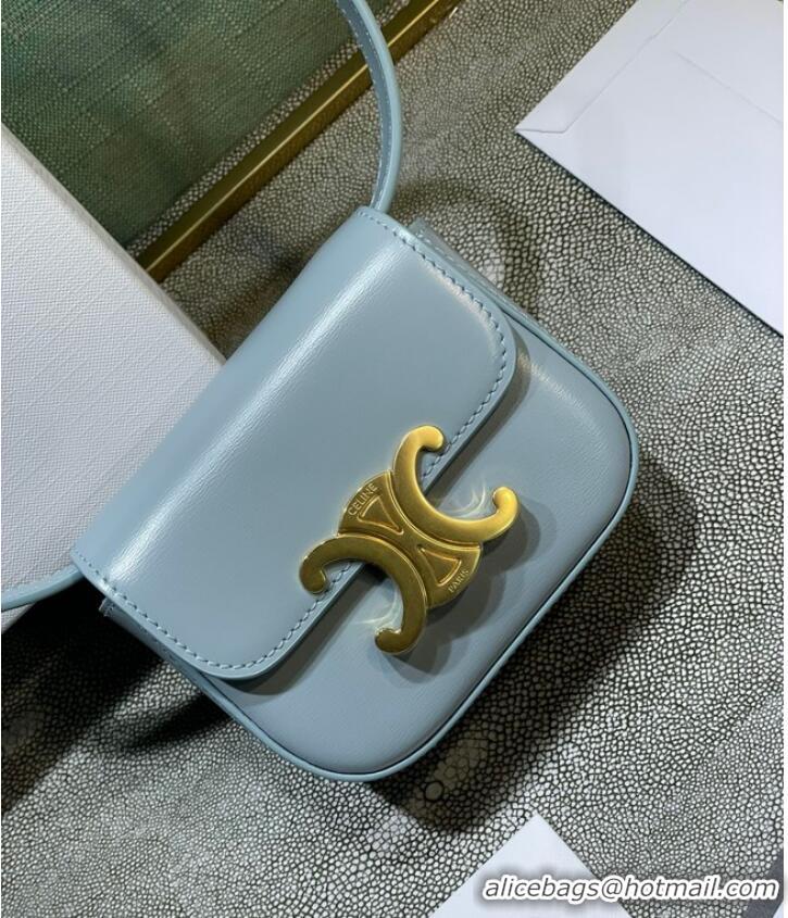 Promotional Celine MINI TRIOMPHE IN CALFSKIN 10I512 light blue