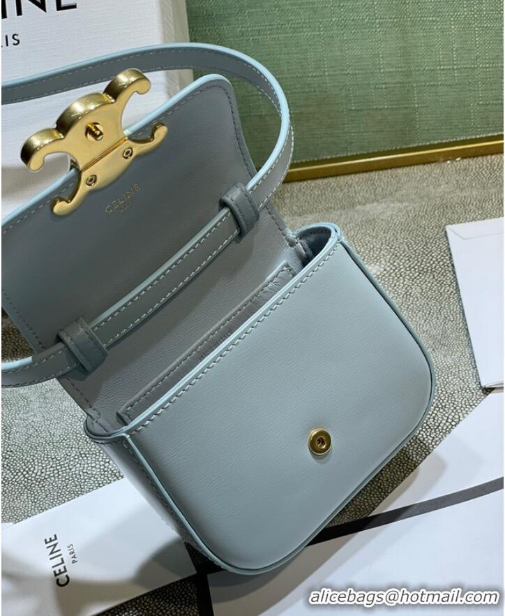 Promotional Celine MINI TRIOMPHE IN CALFSKIN 10I512 light blue