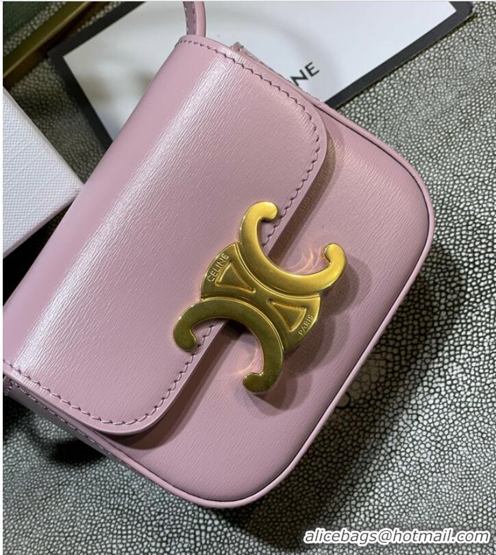 Top Quality Celine MINI TRIOMPHE IN CALFSKIN 10I512 pink