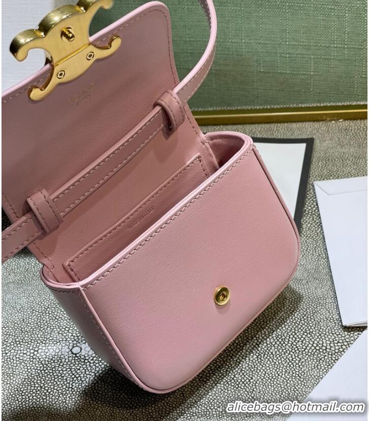 Top Quality Celine MINI TRIOMPHE IN CALFSKIN 10I512 pink