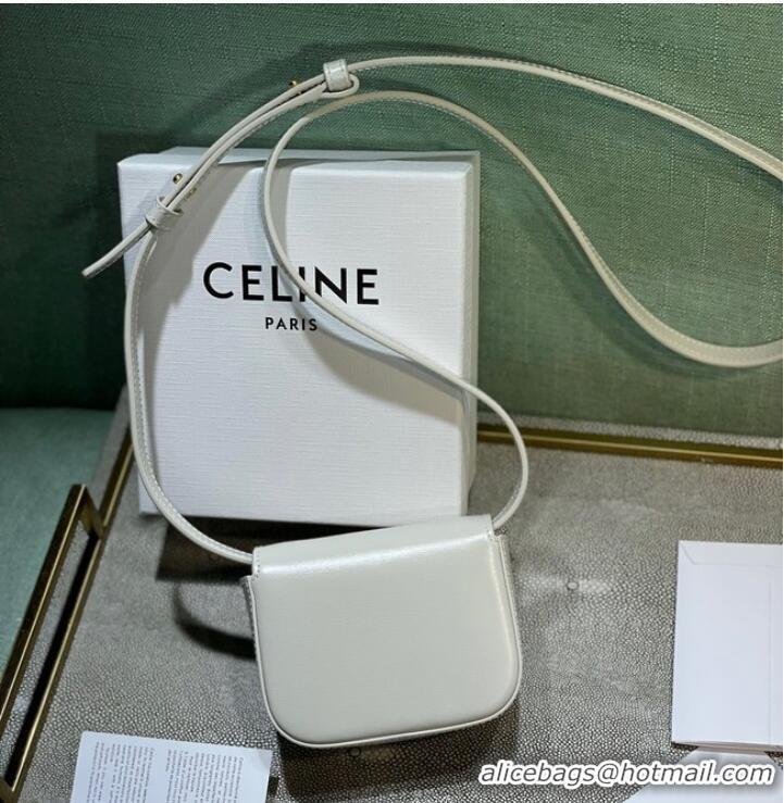 Promotional Celine MINI TRIOMPHE IN CALFSKIN 10I512 Cream