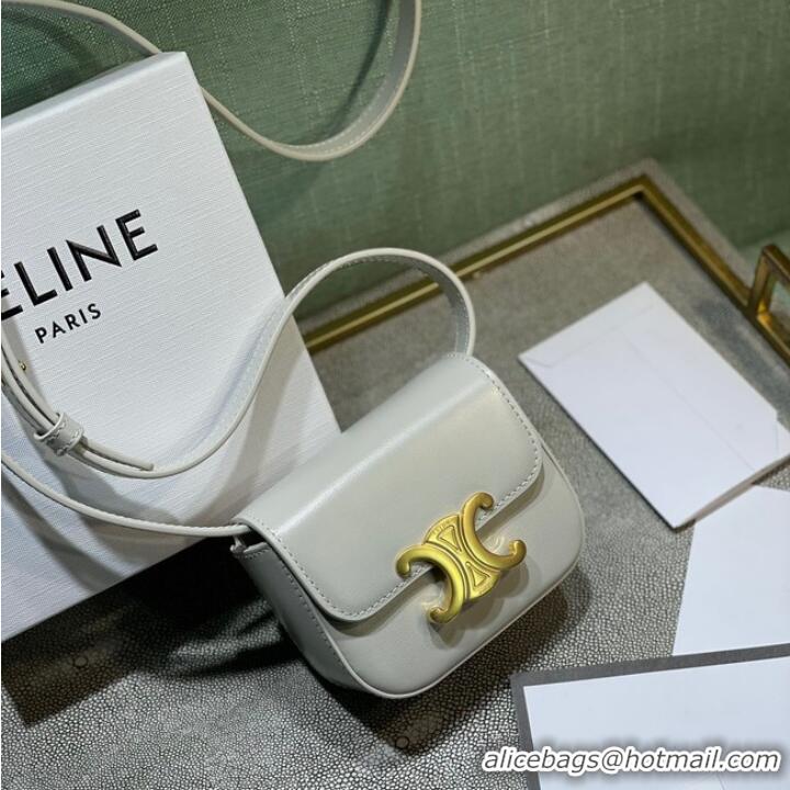 Promotional Celine MINI TRIOMPHE IN CALFSKIN 10I512 Cream