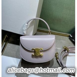 Buy Discount Celine TEEN BESACE TRIOMPHE IN SHINY CALFSKIN 110412 pink