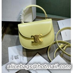 Most Popular Celine TEEN BESACE TRIOMPHE IN SHINY CALFSKIN 110412 Yellow