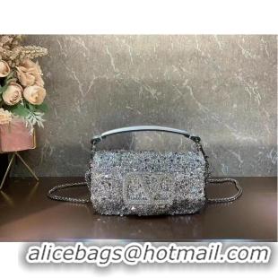 Super Quality VALENTINO MINI LOCO Imitation crystal handbag K53M-7