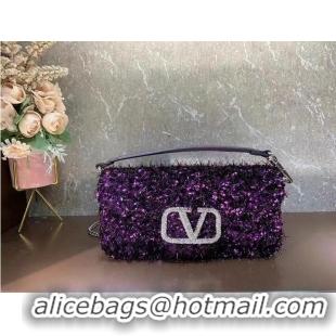 Luxury Cheap VALENTINO LOCO Imitation crystal handbag 0K30-6