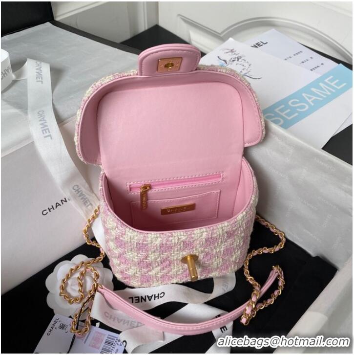 Top Grade CHANEL SMALL VANITY CASE AS3973 Pink