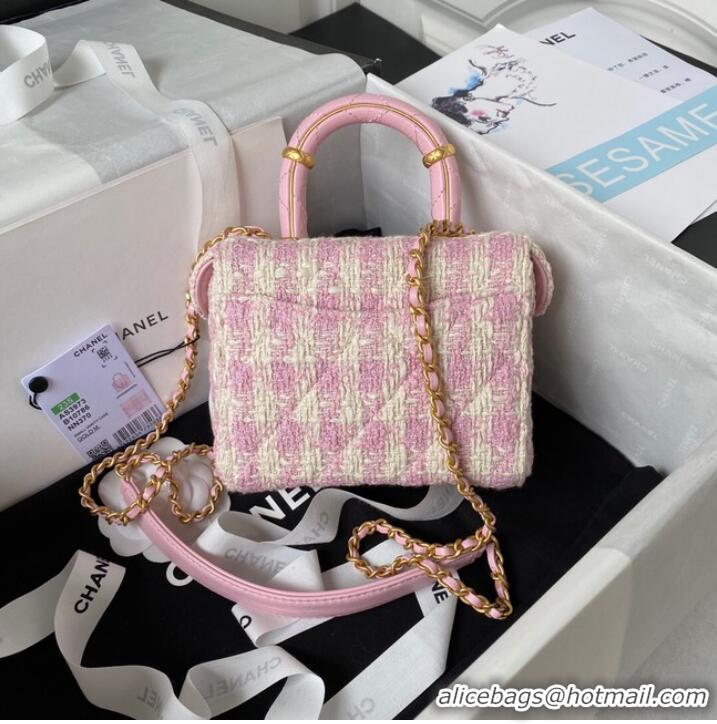 Top Grade CHANEL SMALL VANITY CASE AS3973 Pink