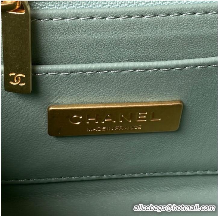 Well Crafted CHANEL SMALL VANITY CASE AS3973 Light Blue