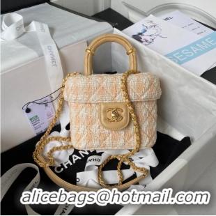 Good Product CHANEL SMALL VANITY CASE AS3973 Apricot