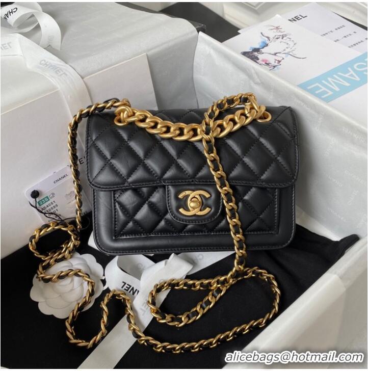 Most Popular Chanel SMALL FLAP BAG AS4051 BLACK