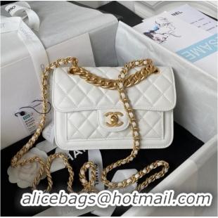 Top Quality Chanel SMALL FLAP BAG AS4051 WHITE