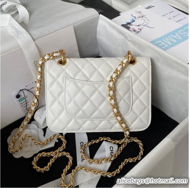 Top Quality Chanel SMALL FLAP BAG AS4051 WHITE