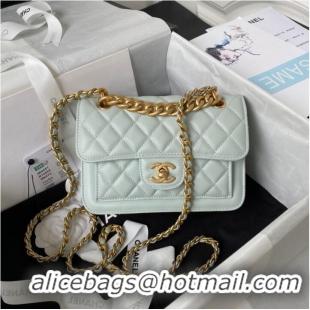 Top Quality Chanel SMALL FLAP BAG AS4051 LIGHT BLUE