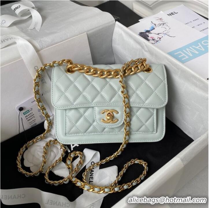 Top Quality Chanel SMALL FLAP BAG AS4051 LIGHT BLUE