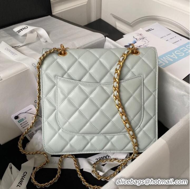 Reasonable Price Chanel SMALL FLAP BAG AS3932 LIGHT BLUE