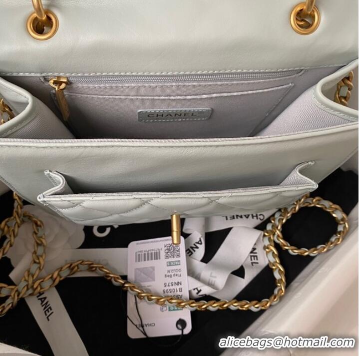 Reasonable Price Chanel SMALL FLAP BAG AS3932 LIGHT BLUE