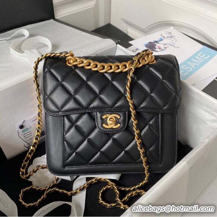 Famous Brand Chanel SMALL FLAP BAG AS3932 BLACK