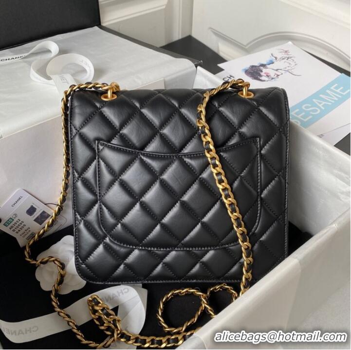 Famous Brand Chanel SMALL FLAP BAG AS3932 BLACK