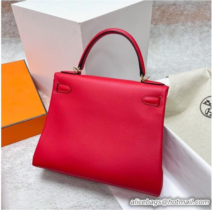 Buy Promotional Hermes BOX Leather KL28 red