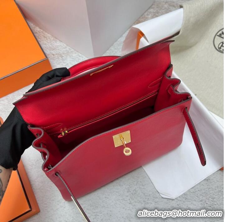 Buy Promotional Hermes BOX Leather KL28 red