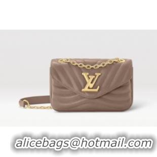 Luxury Cheap Louis Vuitton New Wave Chain Bag PM M20838 Taupe