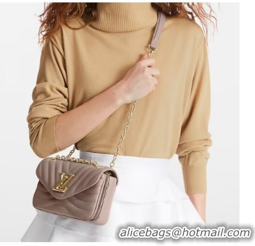 Luxury Cheap Louis Vuitton New Wave Chain Bag PM M20838 Taupe