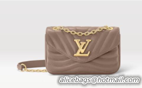 Luxury Cheap Louis Vuitton New Wave Chain Bag PM M20838 Taupe