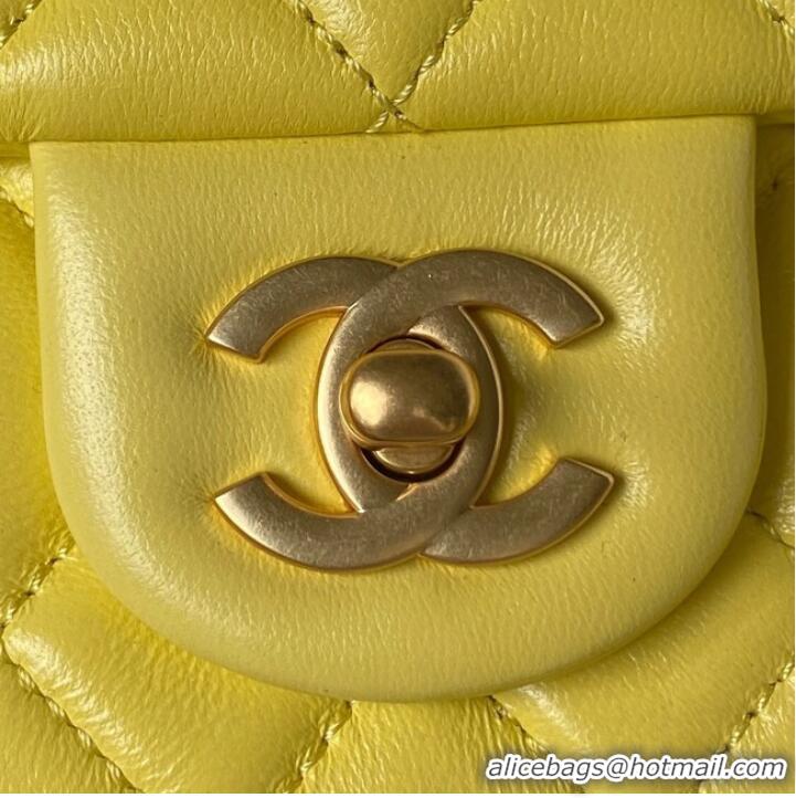 Reasonable Price Chanel SMALL FLAP BAG AS4064 yellow