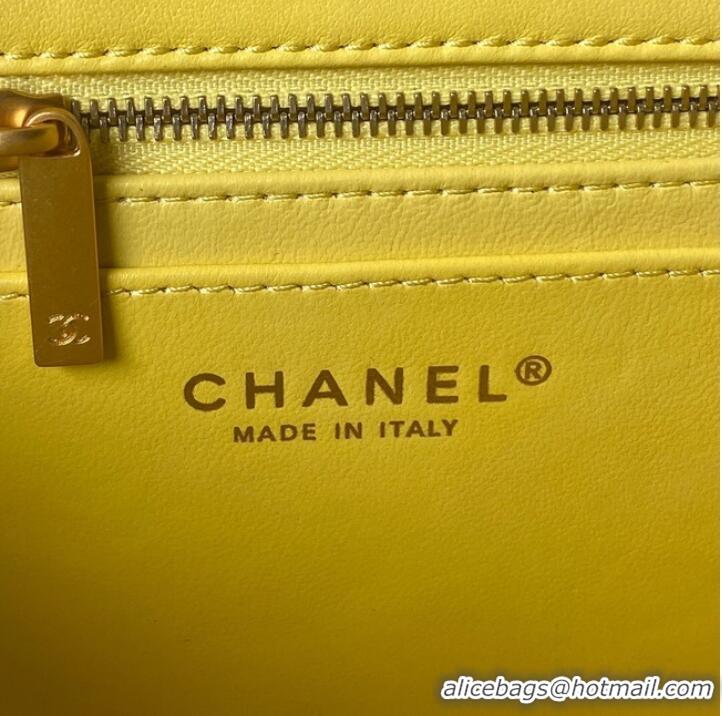 Reasonable Price Chanel SMALL FLAP BAG AS4064 yellow