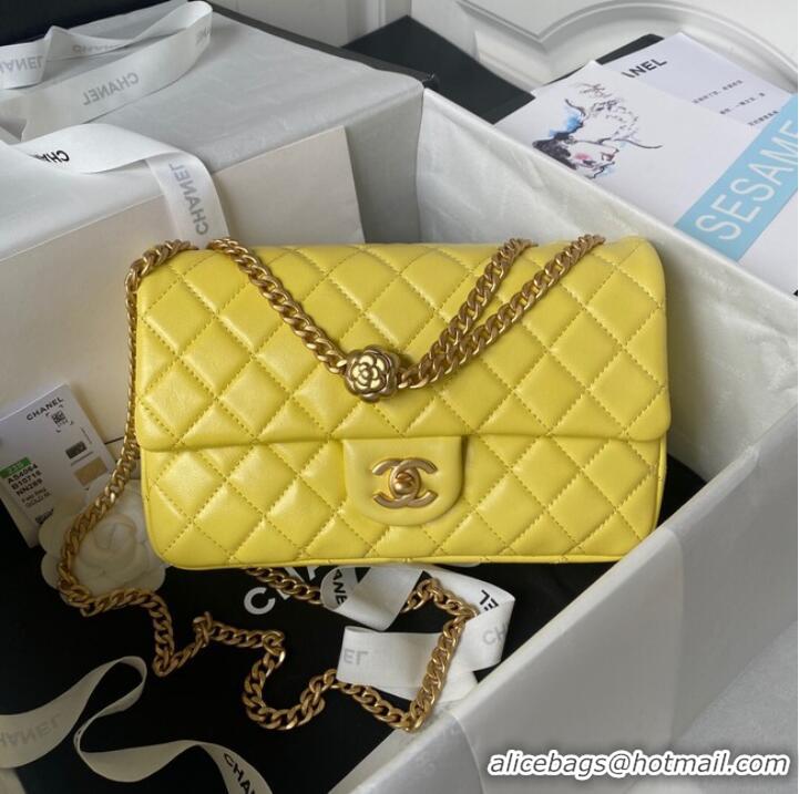 Reasonable Price Chanel SMALL FLAP BAG AS4064 yellow