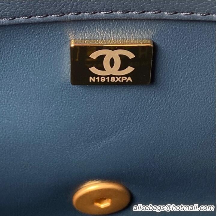 New Design Chanel SMALL FLAP BAG AS4064 dark blue