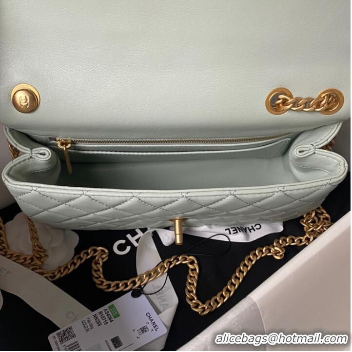 Buy Inexpensive Chanel SMALL FLAP BAG AS4064 light blue