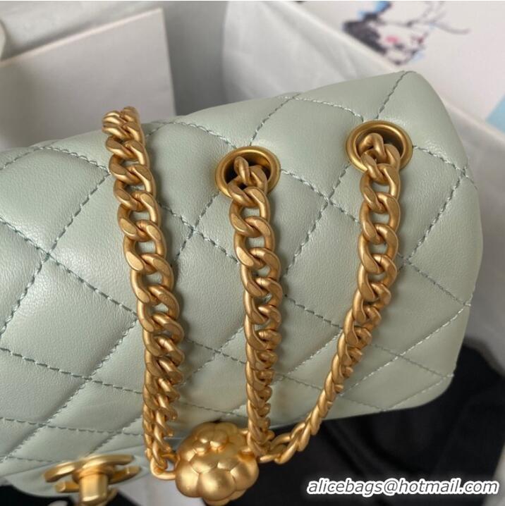 Buy Inexpensive Chanel SMALL FLAP BAG AS4064 light blue