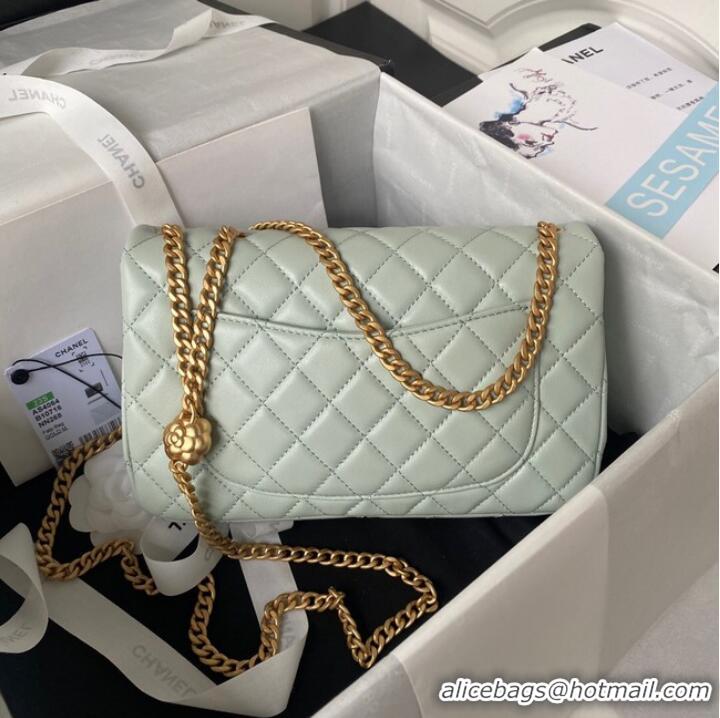 Buy Inexpensive Chanel SMALL FLAP BAG AS4064 light blue