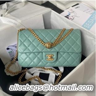 Top Quality Chanel SMALL FLAP BAG AS4064 sky blue