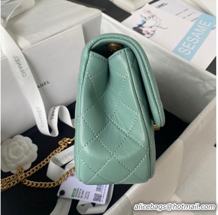 Top Quality Chanel SMALL FLAP BAG AS4064 sky blue